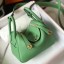 Imitation Hermes Lindy Mini Bag In Vert Criquet Clemence Leather GHW JM1091RD67