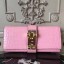 Imitation Hermes Medor Clutch Bag In Pink Crocodile Leather JM585fM13
