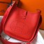 Knockoff Hermes Evelyne III 29 PM Bag In Red Clemence Leather JM353AT21