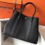 Knockoff Hermes Garden Party 36 Bag In Black Clemence Leather JM65xA12