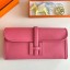 Knockoff Hermes Jige Elan 29 Clutch Bag In Rose Lipstick Swift Calfskin JM55AT21