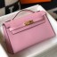 Knockoff Hermes Kelly Pochette Bag In Mauve Sylvestre Epsom Leather JM520pO91