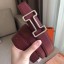 Knockoff Hermes Tonight 38MM Reversible Belt In Ruby/Gold Epsom Leather JM1259YI96