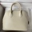 New Hermes Bolide 1923 Mini Handmade Bag In Craie Chevre Mysore Leather JM1082Az83