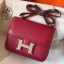 New Hermes Constance 18 Handmade Bag In Ruby Epsom Leather JM784Az83