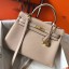 Replica 1:1 Hermes Kelly 32cm Bag In Trench Clemence Leather GHW JM102tX63