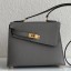 Replica AAA Hermes Kelly En Desordre 20 Handmade Bag In Etain Epsom Calfskin JM819Xr29