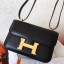 Replica Best Hermes Constance 24 Handmade In Black Swift Leather JM1691DL25