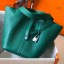Replica Cheap Hermes Picotin Lock 22 Bag In Vert Vertigo Clemence Leather JM1420di41