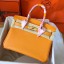 Replica Hermes Birkin 30 Handmade Bag In Yellow Epsom Leather JM1235pe68