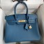 Replica Hermes Birkin 30 Retourne Handmade Bag In Colvert Clemence Leather JM1768Or19