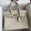 Replica Hermes Birkin 30 Retourne Handmade Bag In Craie Clemence Leather JM1474Xe44