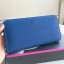 Replica Hermes Blue Clemence Azap Zipped Wallet JM1289Mq29