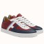 Replica Hermes Boomerang Sneakers In Multicolore Bordeaux Leather JM639pe68