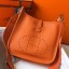 Replica Hermes Evelyne III 29 PM Bag In Orange Clemence Leather JM2083Va47