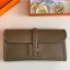 Replica Hermes Jige Elan 29 Clutch Bag In Taupe Swift Calfskin JM1867Jh90