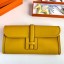 Replica Hermes Jige Elan 29 Clutch Bag In Yellow Swift Calfskin JM1850yF79