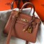 Replica Hermes Kelly 20cm Bag In Gold Clemence Leather GHW JM866UD97