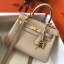 Replica Hermes Kelly 20cm Bag In Trench Clemence Leather GHW JM699QA46