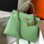 Replica Hermes Kelly 28cm Bag In Vert Criquet Epsom Leather GHW JM1758BH97