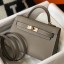 Replica Hermes Kelly Mini II Bag In Gris Asphalt Epsom Leather GHW JM1162BH97