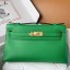 Replica Hermes Kelly Pochette Handmade Bag In Bamboo Swift Calfskin JM1184Fi42