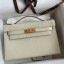 Replica Hermes Kelly Pochette Handmade Bag In Craie Epsom Calfskin JM2058UD97