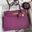Replica Hermes Kelly Sellier 28 Handmade Bag In Anemone Epsom Calfskin JM1025iH93
