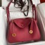 Replica Hermes Lindy 26 Handmade Bag In Ruby Clemence Leather JM2070Xe44