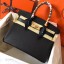 Top Hermes Birkin 30 Handmade Bag In Black Epsom Leather JM1431hk64