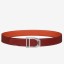 Top Hermes Etrier Buckle Belt & Orange Clemence 32 MM Strap JM952EW49