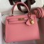 Top Hermes Kelly Sellier 25 Handmade Bag In Rose Confetti Epsom Calfskin JM1542mg19