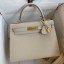 Top Hermes Kelly Sellier 28 Handmade Bag In Craie Epsom Calfskin JM993He97