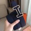 Top Hermes Tonight 38MM Reversible Belt In Navy/Black Epsom Leather JM1548EW49