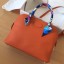 Top Replica Hermes Bolide 35 Handmade Bag In Orange Clemence Leather JM481vQ25