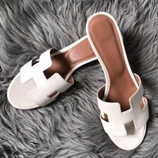 AAA Hermes Oasis Sandals In White Epsom Leather JM83DY28