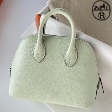 AAAAA Replica Hermes Bolide 1923 Mini Handmade Bag In Vert Fizz Chevre Mysore Leather JM1043cd87