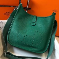 Copy Hermes Evelyne III 29 PM Bag In Vert Vertigo Clemence Leather JM1484it96
