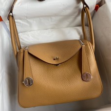 Copy Hermes Lindy 26 Handmade Bag In Biscuit Clemence Leather JM355uk73