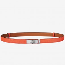 Fake Hermes Kelly 18 Belt In Orange Epsom Leather JM846GR32