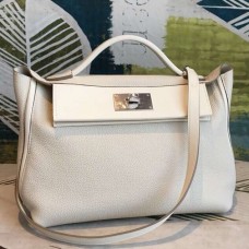 Hermes 24/24 29 Bag In White Clemence Calfskin JM608qq80