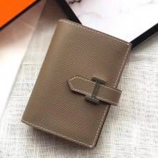 Hermes Bearn Mini Wallet In Taupe Epsom Leather JM1839ni51