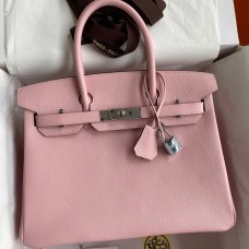 Hermes Birkin 30 Retourne Handmade Bag In Rose Sakura Epsom Calfskin JM1756GY14