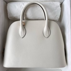 Hermes Bolide 1923 25 Handmade Bag In Nata Evercolor Calfskin JM469Xr72