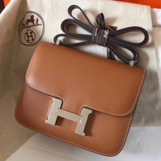 Hermes Constance 18 Handmade Bag In Gold Epsom Leather JM454Rd78