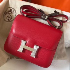 Hermes Constance 18 Handmade Bag In Red Epsom Leather JM800Ix66