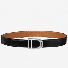Hermes Etrier Buckle Belt & Brown Clemence 32 MM Strap JM1061Pg26