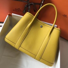 Hermes Garden Party 36 Bag In Yellow Clemence Leather JM612Zf62