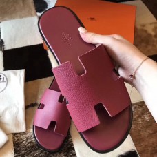 Hermes Izmir Sandals In Fuchsia Epsom Leather JM1166kv47