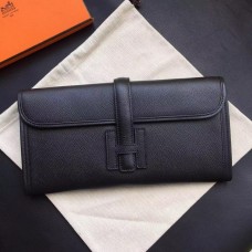 Hermes Jige Elan 29 Clutch Bag In Black Epsom Calfskin JM468Bo39